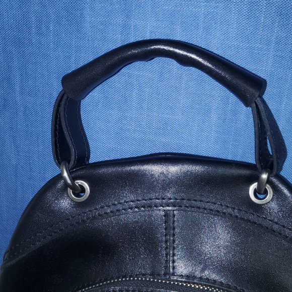 Patricia Nash Alencon Small Backpack Black Leather Travel Tote READ main image 14